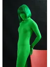 Unicolor Fullbody Green Lycra Spandex Morph Zentai Unisex Zentai Unitard Second Skin Suit