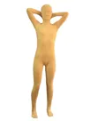 Unusual Yellow Lycra Spandex Morph Zentai Unisex Zentai Unitard Second Skin Suit