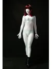 Cool Unicolor Fullbody White Lycra Spandex Morph Zentai Unisex Zentai Unitard Second Skin Suit