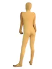Unusual Yellow Lycra Spandex Morph Zentai Unisex Zentai Unitard Second Skin Suit
