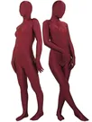 Deep Red Lycra Spandex Morph Zentai Unisex Zentai Unitard Second Skin Suit Deep Red Lycra Spandex Morph Zentai Unisex Zentai Unitard Second Skin Suit