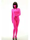 Fuxia Lycra Spandex Morph Zentai Unisex Zentai Unitard Second Skin Suit