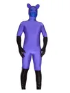 Purple Blue Spandex Unisex Zentai Catsuit Unitard Second Skin Clothing