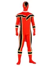Black Red and Yellow Mahou Sentai Magiranger Costume Lycra Spandex Skinsuit Second Skin Superhero Zentai Catsuit
