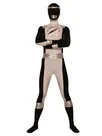 Black and White Lycra Spandex Skinsuit Costume Superhero Zentai Catsuit Second Skin Clothing