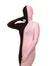 Black and Pink Lycra Spandex Morph Unitard Second Skin Zentai Suit Black and Pink Lycra Spandex Morph Unitard Second Skin Zentai Suit
