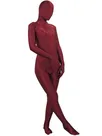 Deep Red Lycra Spandex Morph Zentai Unisex Zentai Unitard Second Skin Suit Deep Red Lycra Spandex Morph Zentai Unisex Zentai Unitard Second Skin Suit
