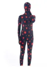 Red Star Lycra Spandex Unitard Second Skin Zentai Unisex Zentai Suit Holiday Costume