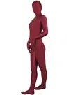 Deep Red Lycra Spandex Morph Zentai Unisex Zentai Unitard Second Skin Suit Deep Red Lycra Spandex Morph Zentai Unisex Zentai Unitard Second Skin Suit
