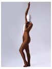 Coffee Lycra Spandex Unitard Second Skin Zentai Female Zentai Suit Coffee Lycra Spandex Unitard Second Skin Zentai Female Zentai Suit