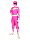 Pink and White Power Ranger Halloween Costume Lycra Spandex Skinsuit Super Hero Superhero Zentai Catsuit Second Skin Clothing Pink and White Power Ranger Halloween Costume Lycra Spandex Skinsuit Super Hero Superhero Zentai Catsuit Second Skin Clothing