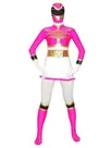 Gosei White and Rose Goseiger Power Ranger Lycra Costume Superhero Zentai Catsuit Zentai Skinsuit Second Skin Clothing