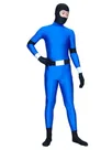 Blue and Black Ninja Spandex Skinsuit Superhero Zentai Catsuit Second Skin Clothing
