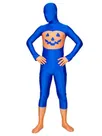 Blue and Orange Lycra Spandex Skinsuit Second Skin Superhero Zentai Catsuit