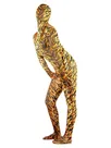 Sexy Tiger Pattern Lycra Spandex Unitard Second Skin Zentai Female Zentai Suit