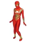 Red and Gold Lycra Spandex Skinsuit Super Hero Superhero Zentai Catsuit Second Skin Clothing