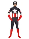 Indigo with Red Super Hero Lycra Spandex Skinsuit Second Skin Superhero Zentai Catsuit