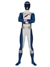 Blue and White Lycra Spandex Skinsuit Costume Superhero Zentai Catsuit Second Skin Clothing