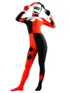 Red and Black Lycra Spandex Skinsuit Second Skin Zentai Joker Zentai Suit