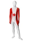 Pattern of Canadian Flag Unisex Lycra Zentai Skinsuit Second Skin Suit