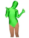 Half Length Green Lycra Spandex Morph Zentai Unisex Leotard Catsuit Unitard Second Skin Clothing Half Length Green Lycra Spandex Morph Zentai Unisex Leotard Catsuit Unitard Second Skin Clothing