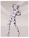 Brown and White Cow Lycra Spandex Unitard Second Skin Zentai Unisex Zentai Suit Holiday Costume