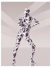 Brown and White Cow Lycra Spandex Unitard Second Skin Zentai Unisex Zentai Suit Holiday Costume