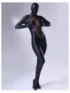 Second Skin Black Zentai Costume Wetlook Unitard Skinsuit Shiny Metallic Lycra Female Zentai Suit Second Skin Black Zentai Costume Wetlook Unitard Skinsuit Shiny Metallic Lycra Female Zentai Suit