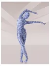 Unitard Second Skin Blue Lycra Zentai Suit Unisex Zentai Suit Holiday Costume