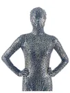 Second Skin Quality Black Golden Wetlook Unitard PVC Unisex Zentai Second Skin Quality Black Golden Wetlook Unitard PVC Unisex Zentai