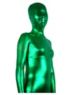 Second Skin Cool Green Zentai Costume Wetlook Unitard Skinsuit Shiny Metallic Unisex Zentai Suit Holiday Costume