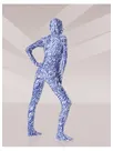 Unitard Second Skin Blue Lycra Zentai Suit Unisex Zentai Suit Holiday Costume