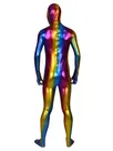 Second Skin Brilliant Multicolor Zentai Costume Wetlook Unitard Skinsuit Shiny Metallic Male Zentai Suit Second Skin Brilliant Multicolor Zentai Costume Wetlook Unitard Skinsuit Shiny Metallic Male Zentai Suit