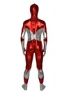 Second Skin Red Gray Zentai Costume Wetlook Unitard Skinsuit Shiny Metallic Zentai Men's Suit Second Skin Red Gray Zentai Costume Wetlook Unitard Skinsuit Shiny Metallic Zentai Men's Suit