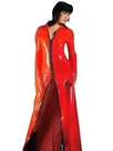 Second Skin Crimson Clothing PVC Rain Coat with Front Open Zipper