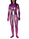 Purple Wetlook Unitard PVC Catsuit Second Skin Clothing Sexy Costume Purple Wetlook Unitard PVC Catsuit Second Skin Clothing Sexy Costume