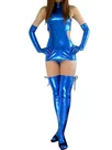Second Skin Cool Suitable Blue Zentai Costume Wetlook Shiny Metallic Sexy Dress Second Skin Cool Suitable Blue Zentai Costume Wetlook Shiny Metallic Sexy Dress