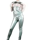 Sliver Front Open Shiny Wetlook Unitard PVC Catsuit Second Skin Clothing Sexy Costume Sliver Front Open Shiny Wetlook Unitard PVC Catsuit Second Skin Clothing Sexy Costume