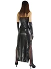 Second Skin Classic Black Zentai Costume Wetlook Shiny Metallic Sexy Dress