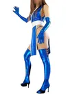 Second Skin Ideal Blue Zentai Costume Wetlook Shiny Metallic Sexy Costume