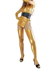 Second Skin Cheap Classic Gold Zentai Costume Wetlook Shiny Metallic Sexy Costume