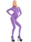 Lila Spandex Catsuit Zentai Unitard Second Skin Clothing