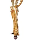 Second Skin Gold Spandex Costume Wetlook Shiny Metallic Sexy Pants