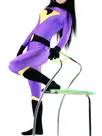 Lycra Spandex Morph Zentai Purple and Black Unisex Catsuit Unitard Second Skin Clothing Party Costume Lycra Spandex Morph Zentai Purple and Black Unisex Catsuit Unitard Second Skin Clothing Party Costume