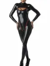 Black Long Sleeves Latex Catsuit Second Skin Clothing Black Long Sleeves Latex Catsuit Second Skin Clothing