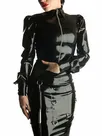 Second Skin Black Latex Zip Dress Second Skin Black Latex Zip Dress