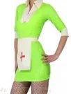 Second Skin Green Latex Nurse Uniform Second Skin Green Latex Nurse Uniform