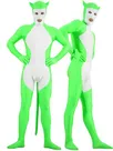 Zentai Costume Wetlook Shiny Metallic Green with White Unisex Catsuit Zentai Skinsuit Second Skin Clothing Party Costume Zentai Costume Wetlook Shiny Metallic Green with White Unisex Catsuit Zentai Skinsuit Second Skin Clothing Party Costume