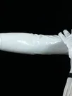 Second Skin White PVC Long Gloves Zentai Gloves