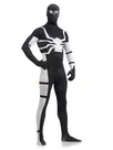 Halloween Full Body Second-skin Tights Black and White Spiderman Super Hero Spandex Skinsuit Holiday Unisex Lycra Zentai Catsuits